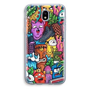 CaseCompany Vexx Mixtape: Samsung Galaxy J5 (2017) Transparant Hoesje