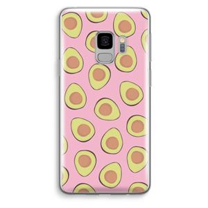 CaseCompany Dancing avocados: Samsung Galaxy S9 Transparant Hoesje