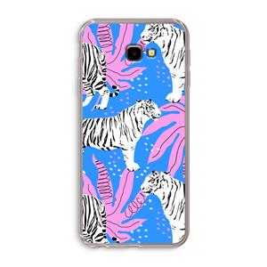 CaseCompany Tijger: Samsung Galaxy J4 Plus Transparant Hoesje