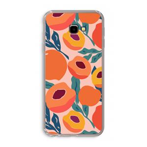 CaseCompany Perzik: Samsung Galaxy J4 Plus Transparant Hoesje