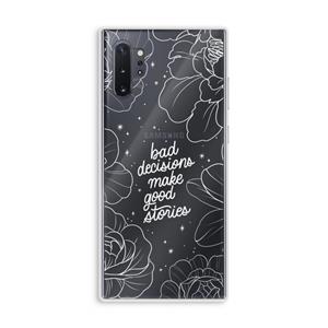 CaseCompany Good stories: Samsung Galaxy Note 10 Plus Transparant Hoesje