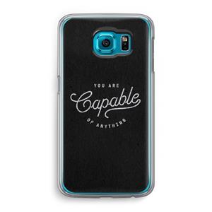 CaseCompany Capable: Samsung Galaxy S6 Transparant Hoesje