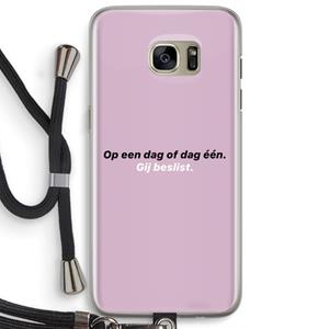 CaseCompany gij beslist: Samsung Galaxy S7 Edge Transparant Hoesje met koord