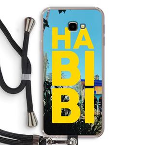 CaseCompany Habibi Majorelle : Samsung Galaxy J4 Plus Transparant Hoesje met koord