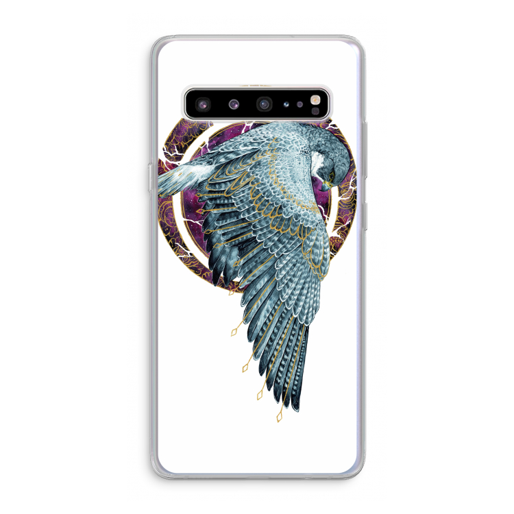 CaseCompany Golden Falcon: Samsung Galaxy S10 5G Transparant Hoesje