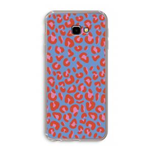 CaseCompany Leopard blue: Samsung Galaxy J4 Plus Transparant Hoesje