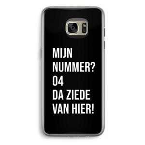 CaseCompany Da ziede van hier - Zwart: Samsung Galaxy S7 Edge Transparant Hoesje