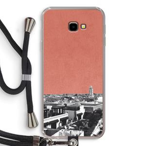 CaseCompany Marrakech Skyline : Samsung Galaxy J4 Plus Transparant Hoesje met koord
