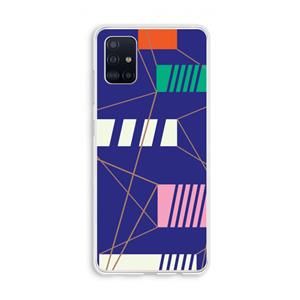 CaseCompany Gestalte 5: Galaxy A51 4G Transparant Hoesje
