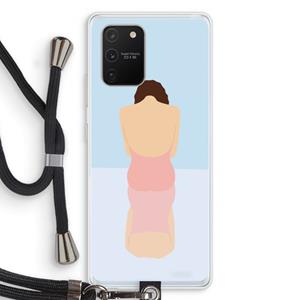 CaseCompany Mirror: Samsung Galaxy S10 Lite Transparant Hoesje met koord