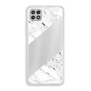 CaseCompany Biggest stripe: Samsung Galaxy A22 4G Transparant Hoesje