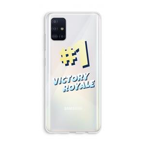 CaseCompany Victory Royale: Galaxy A51 4G Transparant Hoesje