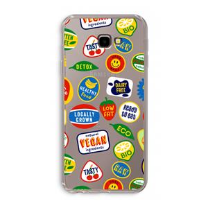 CaseCompany Fruitsticker: Samsung Galaxy J4 Plus Transparant Hoesje