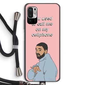 CaseCompany Hotline bling: Xiaomi Redmi Note 10 5G Transparant Hoesje met koord