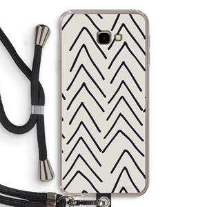 CaseCompany Marrakech Arrows: Samsung Galaxy J4 Plus Transparant Hoesje met koord