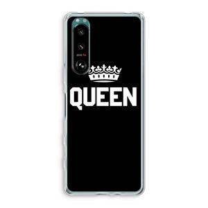 CaseCompany Queen zwart: Sony Xperia 5 III Transparant Hoesje
