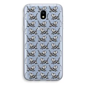 CaseCompany Zwarte poes: Samsung Galaxy J5 (2017) Transparant Hoesje