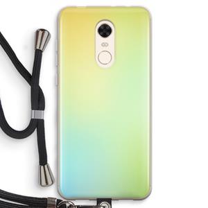 CaseCompany Minty mist pastel: Xiaomi Redmi 5 Transparant Hoesje met koord