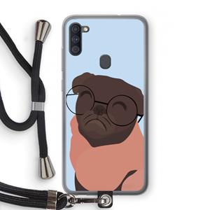 CaseCompany Ludo: Samsung Galaxy A11 Transparant Hoesje met koord