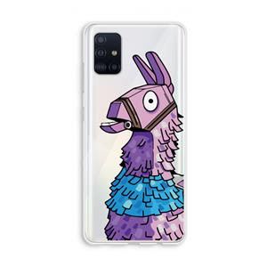 CaseCompany Lama: Galaxy A51 4G Transparant Hoesje