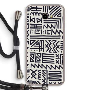 CaseCompany Marrakech print: Samsung Galaxy J4 Plus Transparant Hoesje met koord