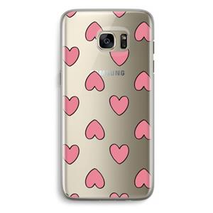 CaseCompany Ondersteboven verliefd: Samsung Galaxy S7 Edge Transparant Hoesje