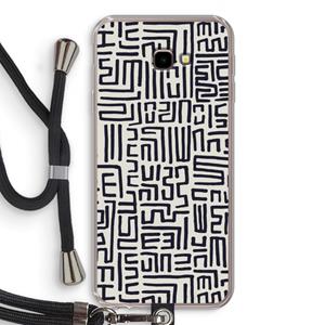 CaseCompany Moroccan Print: Samsung Galaxy J4 Plus Transparant Hoesje met koord