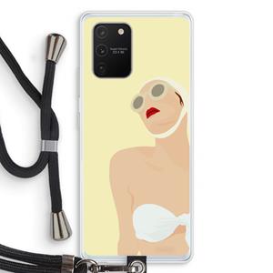 CaseCompany Summer: Samsung Galaxy S10 Lite Transparant Hoesje met koord