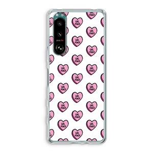 CaseCompany GIRL POWER: Sony Xperia 5 III Transparant Hoesje