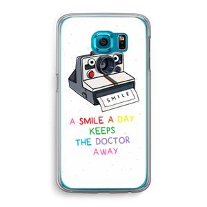 CaseCompany Smile: Samsung Galaxy S6 Transparant Hoesje