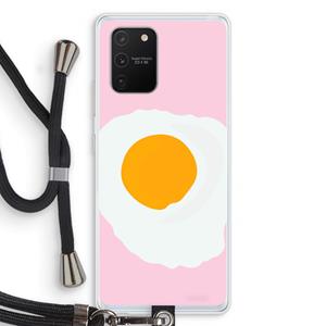 CaseCompany Sunny side up: Samsung Galaxy S10 Lite Transparant Hoesje met koord