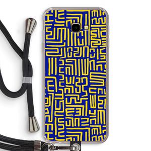 CaseCompany Majorelle Blue Print: Samsung Galaxy J4 Plus Transparant Hoesje met koord