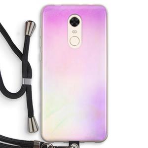 CaseCompany Flow mist pastel: Xiaomi Redmi 5 Transparant Hoesje met koord