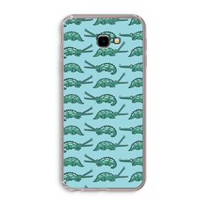 CaseCompany Kroko: Samsung Galaxy J4 Plus Transparant Hoesje