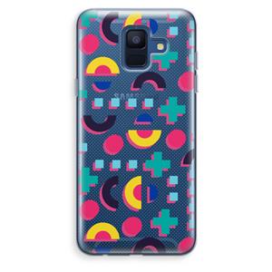 CaseCompany 8-bit N°2: Samsung Galaxy A6 (2018) Transparant Hoesje