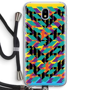 CaseCompany Skew Bee 1: Samsung Galaxy J5 (2017) Transparant Hoesje met koord