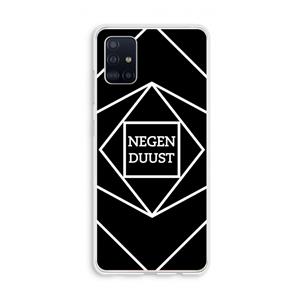CaseCompany Negenduust geometrisch: Galaxy A51 4G Transparant Hoesje