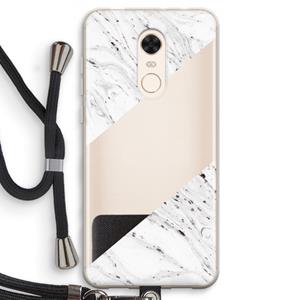CaseCompany Biggest stripe: Xiaomi Redmi 5 Transparant Hoesje met koord