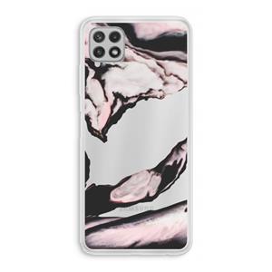 CaseCompany Roze stroom: Samsung Galaxy A22 4G Transparant Hoesje