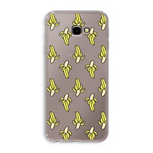 CaseCompany Bananas: Samsung Galaxy J4 Plus Transparant Hoesje