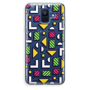 CaseCompany 8-bit N°4: Samsung Galaxy A6 (2018) Transparant Hoesje