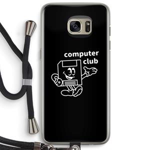 CaseCompany Floppyhead: Samsung Galaxy S7 Edge Transparant Hoesje met koord
