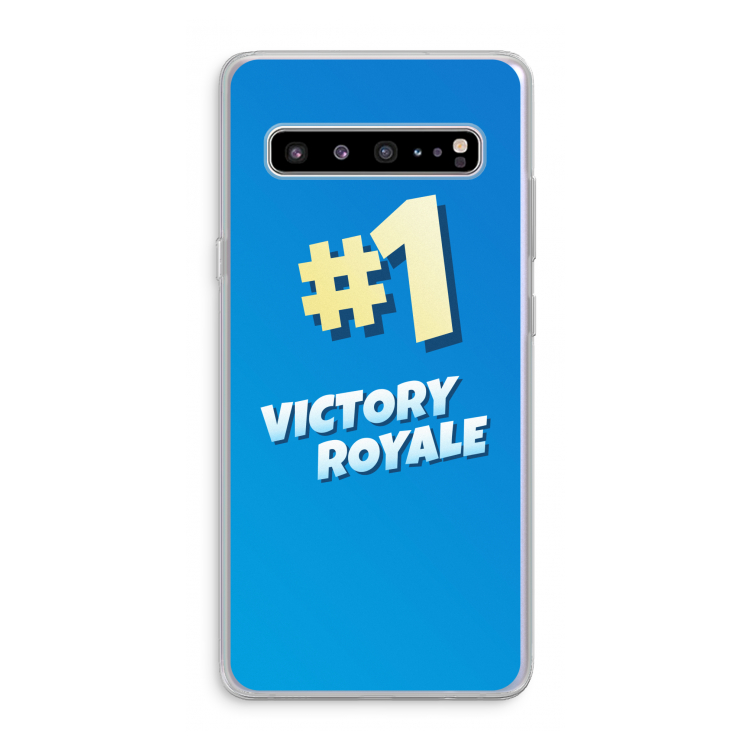 CaseCompany Victory Royale: Samsung Galaxy S10 5G Transparant Hoesje