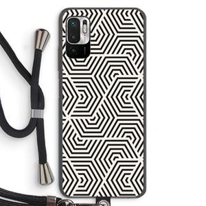CaseCompany Magic pattern: Xiaomi Redmi Note 10 5G Transparant Hoesje met koord