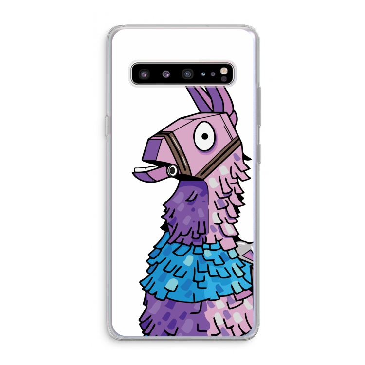 CaseCompany Lama: Samsung Galaxy S10 5G Transparant Hoesje