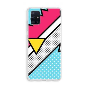 CaseCompany Pop Art #3: Galaxy A51 4G Transparant Hoesje
