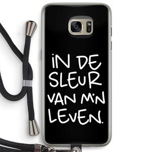 CaseCompany De Sleur: Samsung Galaxy S7 Edge Transparant Hoesje met koord