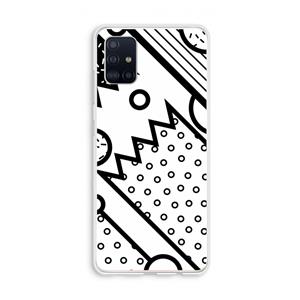 CaseCompany Pop Art #4: Galaxy A51 4G Transparant Hoesje