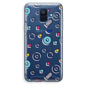 CaseCompany 8-bit N°9: Samsung Galaxy A6 (2018) Transparant Hoesje