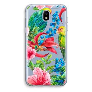 CaseCompany Papegaaien: Samsung Galaxy J5 (2017) Transparant Hoesje